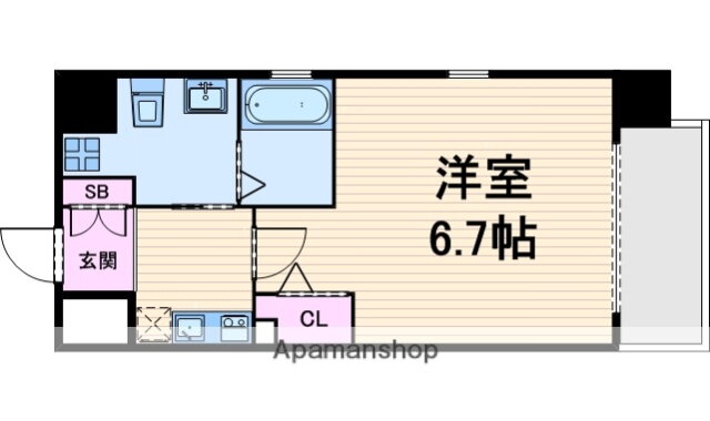 大阪府大阪市中央区十二軒町 谷町六丁目駅 1K マンション 賃貸物件詳細
