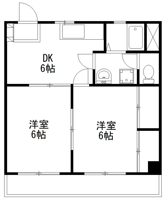 神奈川県横浜市港北区日吉６ 日吉駅 2DK マンション 賃貸物件詳細