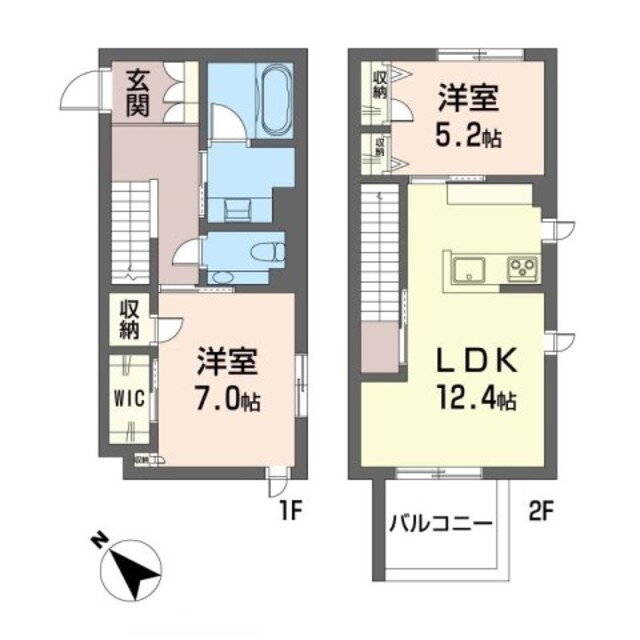 東京都町田市森野５ 町田駅 2LDK アパート 賃貸物件詳細