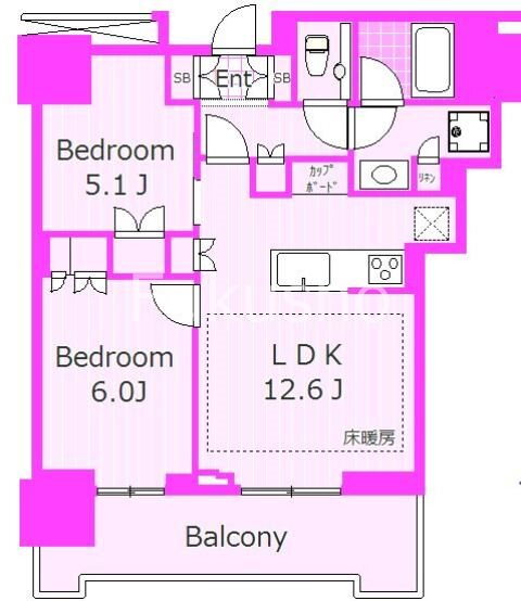 神奈川県横浜市神奈川区鶴屋町１ 横浜駅 2LDK マンション 賃貸物件詳細