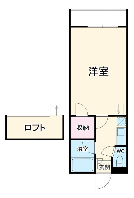 セザンヌ下地 2階 1K 賃貸物件詳細