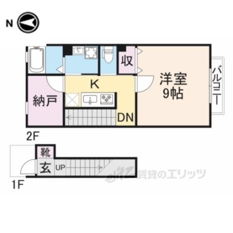 滋賀県長浜市南高田町 長浜駅 2K アパート 賃貸物件詳細