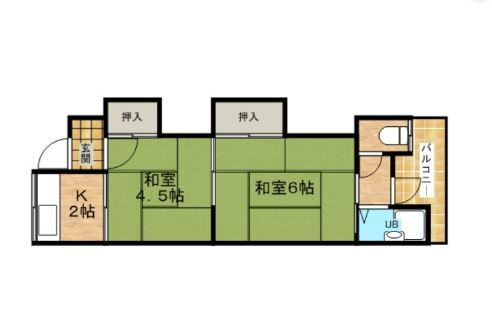 大阪府高槻市郡家新町 摂津富田駅 2K アパート 賃貸物件詳細