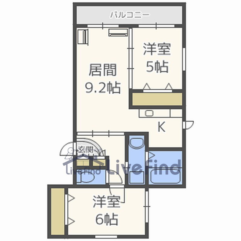 北海道札幌市白石区菊水六条１ 菊水駅 2LDK マンション 賃貸物件詳細