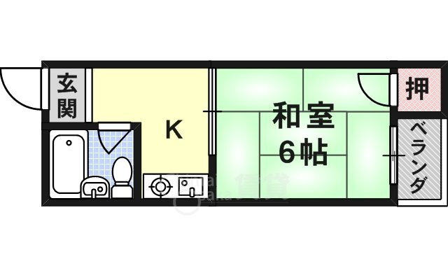 大阪府茨木市中総持寺町 総持寺駅 1K アパート 賃貸物件詳細