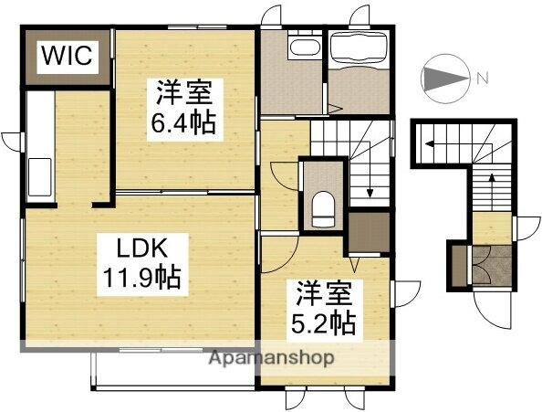 岡山県倉敷市堀南 福井駅 2LDK アパート 賃貸物件詳細