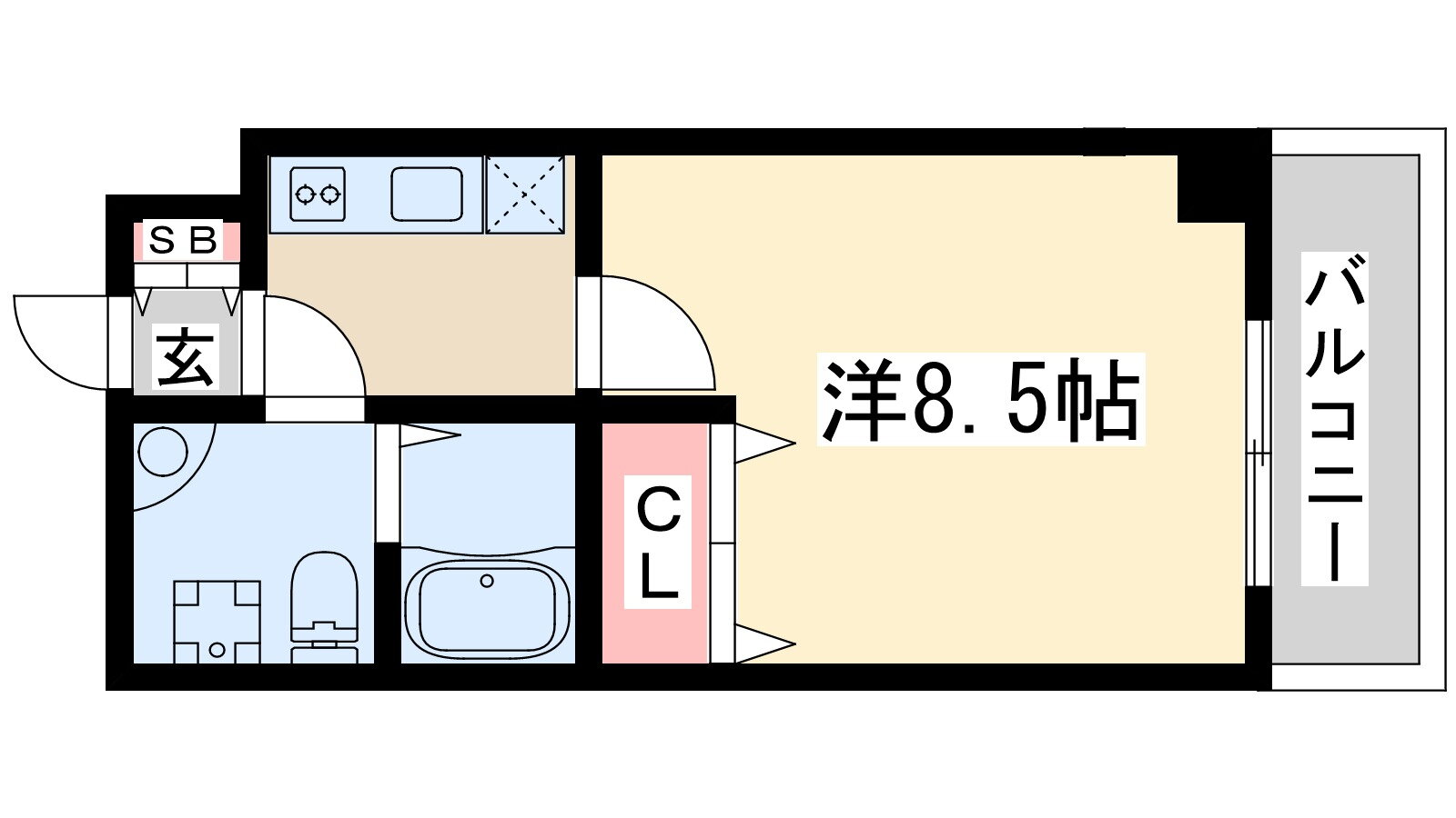 大阪府吹田市垂水町３ 江坂駅 1K マンション 賃貸物件詳細