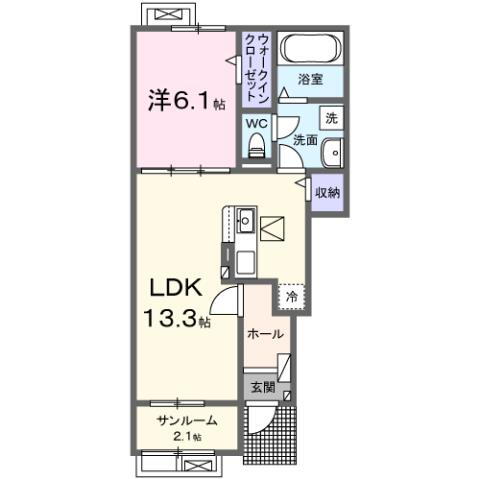 愛知県小牧市藤島町梵天 岩倉駅 1LDK アパート 賃貸物件詳細