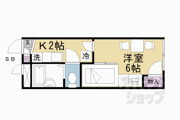 京都府京都市伏見区深草西浦町８ くいな橋駅 1K アパート 賃貸物件詳細