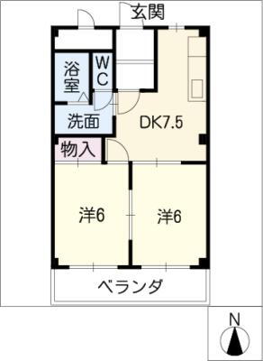 愛知県名古屋市天白区原３ 原駅 2DK マンション 賃貸物件詳細