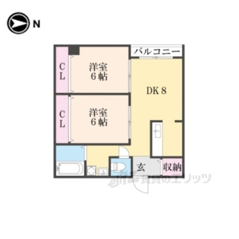 京都府京都市西京区御陵鴫谷 桂駅 2LDK マンション 賃貸物件詳細