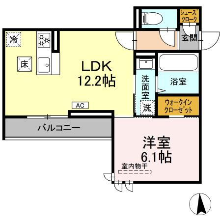岡山県倉敷市中央２ 倉敷駅 1LDK アパート 賃貸物件詳細