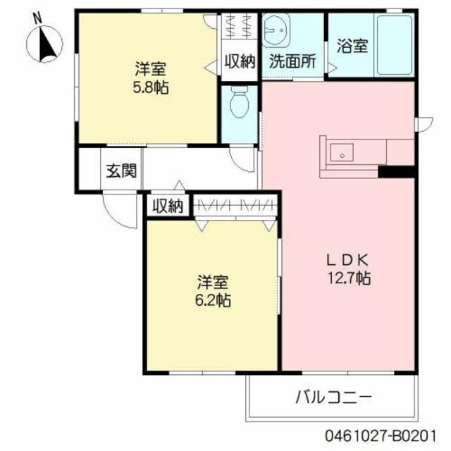 大分県大分市賀来西２ 賀来駅 2LDK アパート 賃貸物件詳細