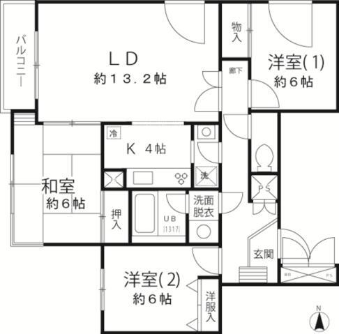 東京都練馬区中村３ 中村橋駅 3LDK マンション 賃貸物件詳細