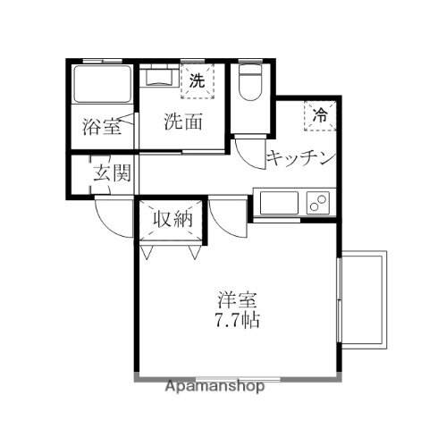 秋田県潟上市天王字長沼 追分駅 1K アパート 賃貸物件詳細