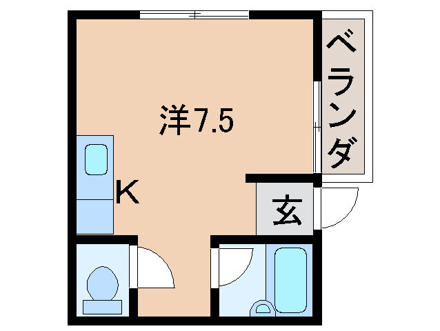 和歌山県和歌山市平井 和歌山市駅 ワンルーム アパート 賃貸物件詳細