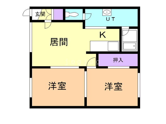 北海道旭川市東光十八条４ 2LDK アパート 賃貸物件詳細