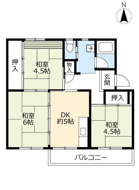 ＵＲ岩倉 3階 3DK 賃貸物件詳細