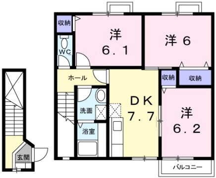 兵庫県宍粟市山崎町段 播磨新宮駅 3DK アパート 賃貸物件詳細