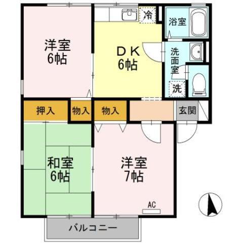 大分県宇佐市大字住江 3DK アパート 賃貸物件詳細