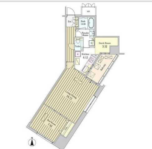 東京都港区東新橋２ 汐留駅 1LDK マンション 賃貸物件詳細