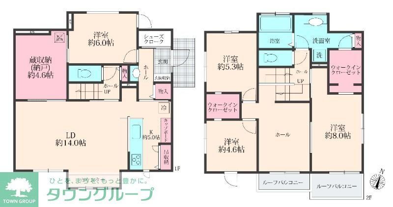 神奈川県横須賀市若宮台 京急久里浜駅 4SLDK 一戸建て 賃貸物件詳細