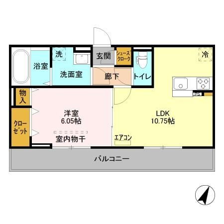 千葉県千葉市中央区末広４ 千葉寺駅 1LDK アパート 賃貸物件詳細