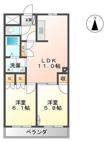 福岡県柳川市大和町中島 西鉄中島駅 2LDK アパート 賃貸物件詳細