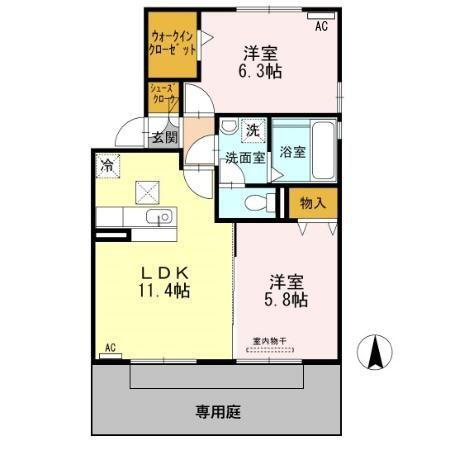 岐阜県大垣市鶴見町 大垣駅 2LDK アパート 賃貸物件詳細