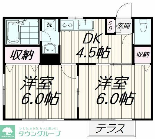 東京都大田区久が原２ 西馬込駅 2DK アパート 賃貸物件詳細