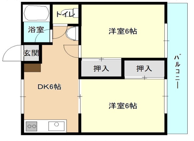 岡山県岡山市南区築港新町１ 2DK アパート 賃貸物件詳細