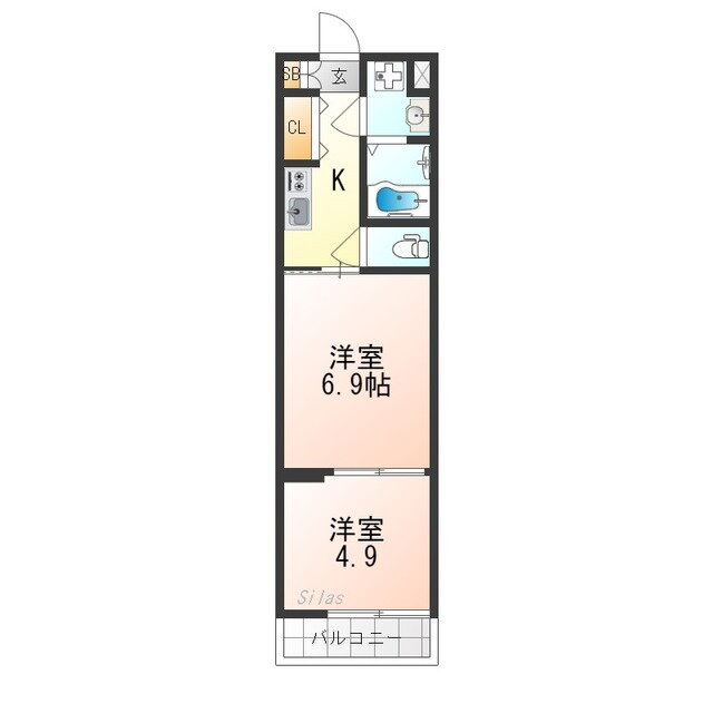 京都府京都市南区四ツ塚町 東寺駅 2K マンション 賃貸物件詳細