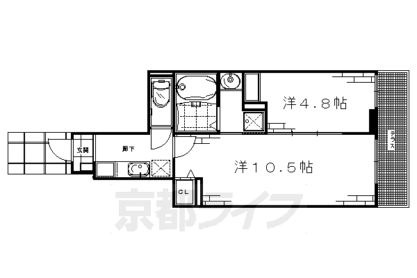 京都府京都市伏見区深草大亀谷東久宝寺町 ＪＲ藤森駅 2K アパート 賃貸物件詳細