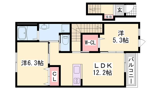 兵庫県加東市藤田 社町駅 2LDK アパート 賃貸物件詳細