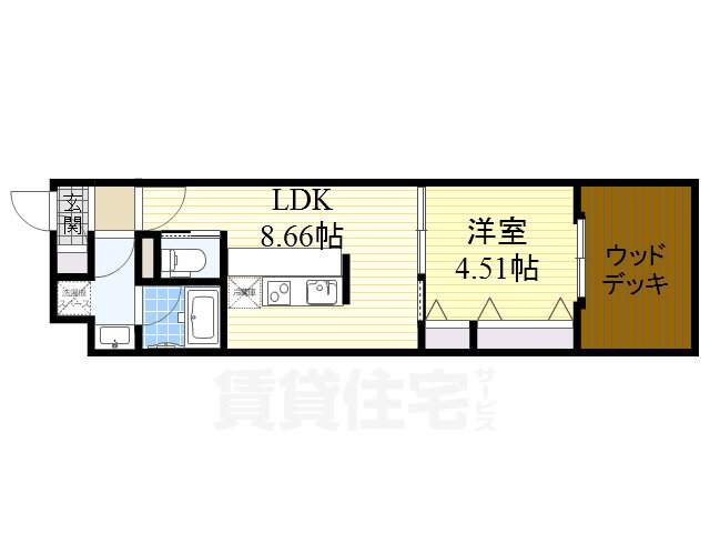 大阪府大阪市淀川区加島４ 加島駅 1LDK アパート 賃貸物件詳細
