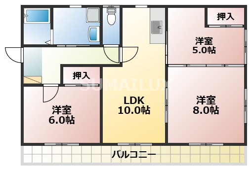 熊本県熊本市東区長嶺南１ 東海学園前駅 3LDK アパート 賃貸物件詳細
