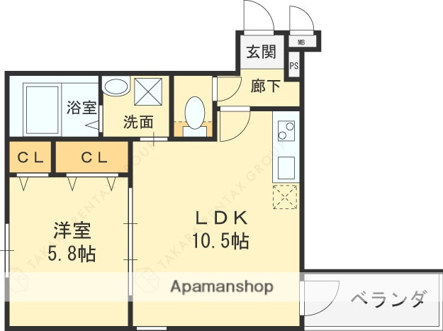 大阪府東大阪市瓜生堂１ 若江岩田駅 1LDK アパート 賃貸物件詳細