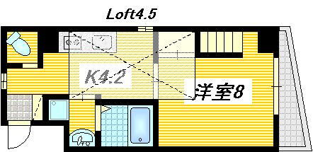 平勝ビル１７ 2階 1K 賃貸物件詳細