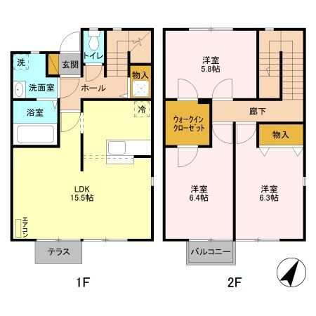 栃木県宇都宮市ゆいの杜２ 宇都宮駅 3LDK 一戸建て 賃貸物件詳細