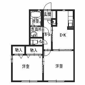 大阪府泉大津市松之浜町１ 松ノ浜駅 2DK アパート 賃貸物件詳細
