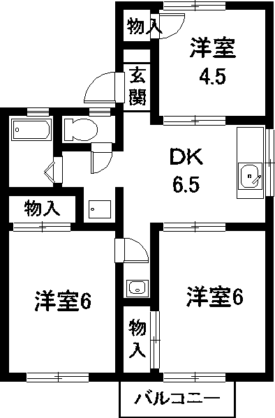 愛知県知多郡東浦町大字石浜字芦間 石浜駅 3DK アパート 賃貸物件詳細