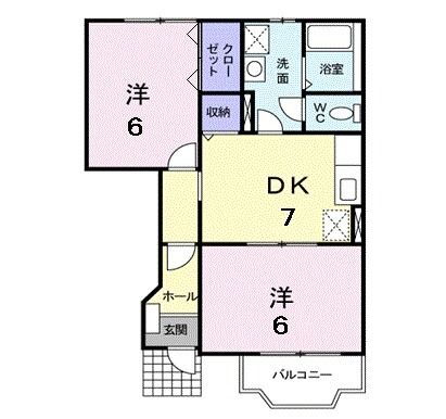青森県八戸市東白山台２ 八戸駅 2DK アパート 賃貸物件詳細