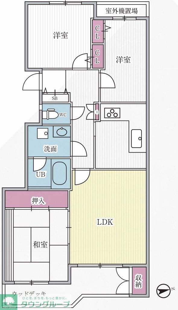 神奈川県横浜市神奈川区中丸 反町駅 3LDK マンション 賃貸物件詳細