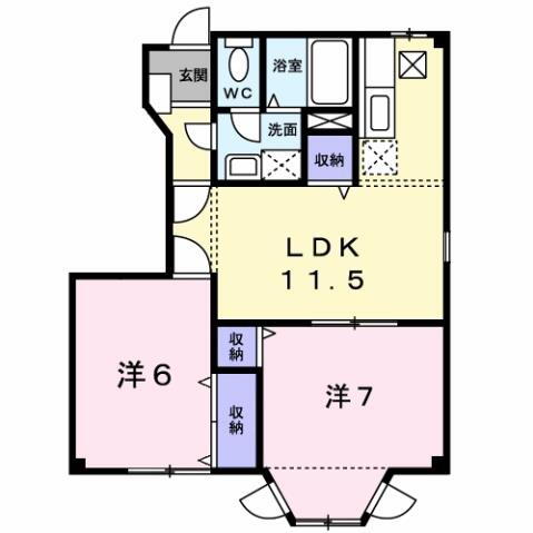 熊本県熊本市西区新土河原２ 熊本駅 2LDK アパート 賃貸物件詳細