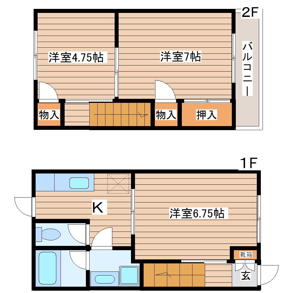 宮城県仙台市太白区長町南２ 太子堂駅 3K アパート 賃貸物件詳細