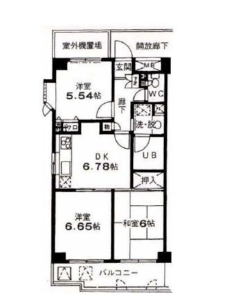 東京都練馬区中村南１ 都立家政駅 3DK マンション 賃貸物件詳細