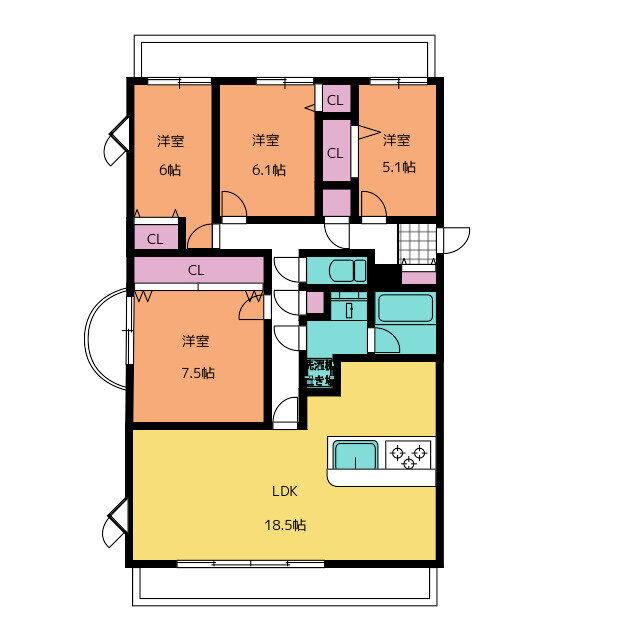 愛知県名古屋市千種区新池町１ 東山公園駅 4LDK マンション 賃貸物件詳細