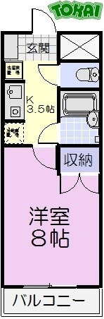 ナイスセブンあつみ 3階 1K 賃貸物件詳細
