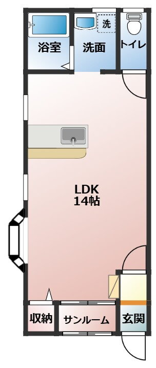 サクラメントハウス２１ 1階 ワンルーム 賃貸物件詳細