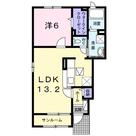 秋田県秋田市楢山城南町 羽後牛島駅 1LDK アパート 賃貸物件詳細